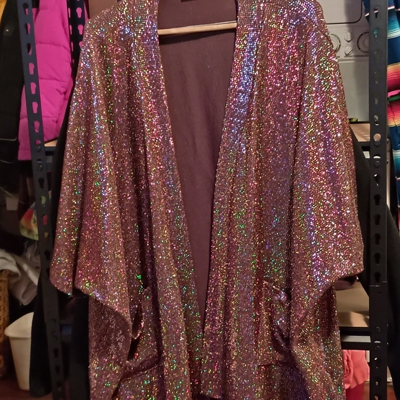 Elegant Shimmering Women's Blazer - Picture 2 of 6